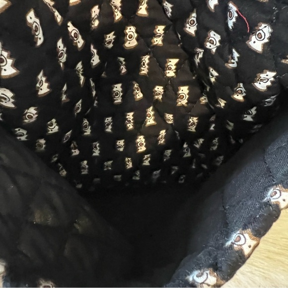 Vintage VERA BRADLEY Zebras 2001 XL Duffle Bag Black Brown Cream Travel Quilted - Picture 6 of 14